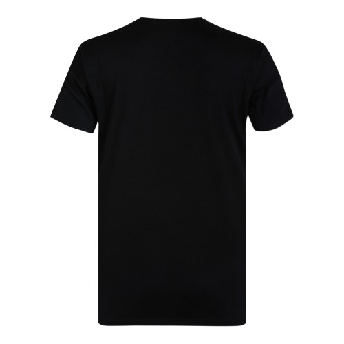 Moncler Black Cotton Crew-Neck T-Shirt. 2