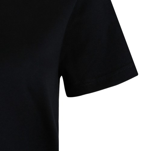 Moncler Black Cotton Crew-Neck T-Shirt.