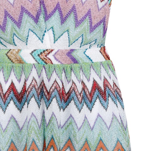 Missoni Multicolor Zigzag Knit Mini Dress.
