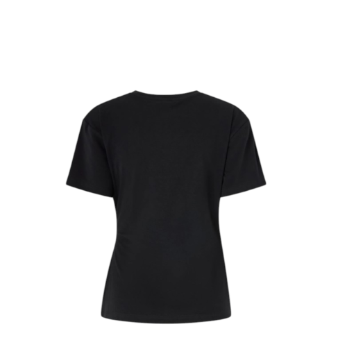 Pinko Black Draped T-Shirt.