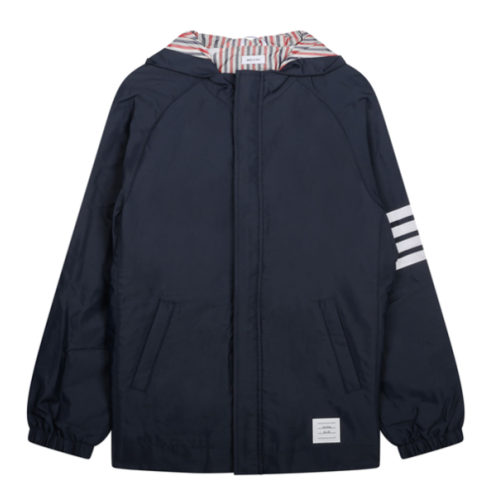 Dark Blue Hooded Jacket