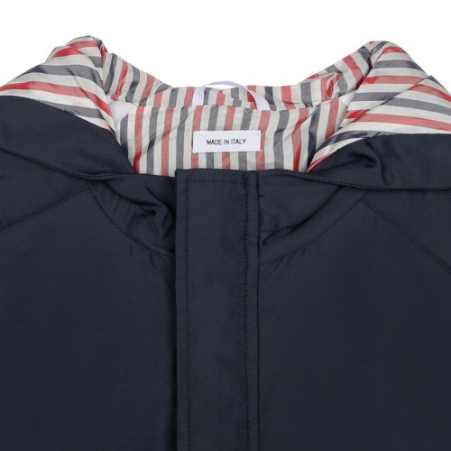 Dark Blue Hooded Jacket