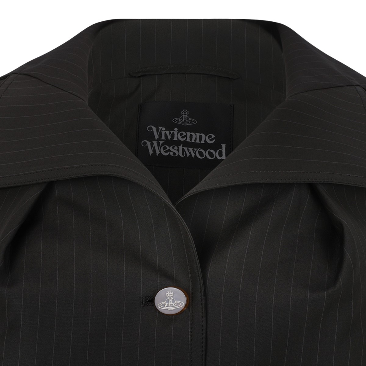 Vivienne Westwood Black Pinstripe Tailored Vest.