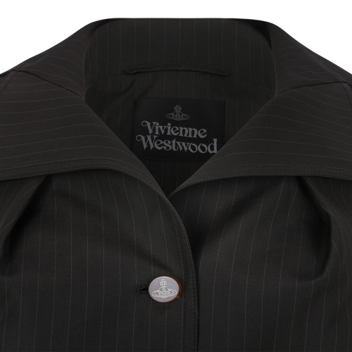 Vivienne Westwood Black Pinstripe Tailored Vest.