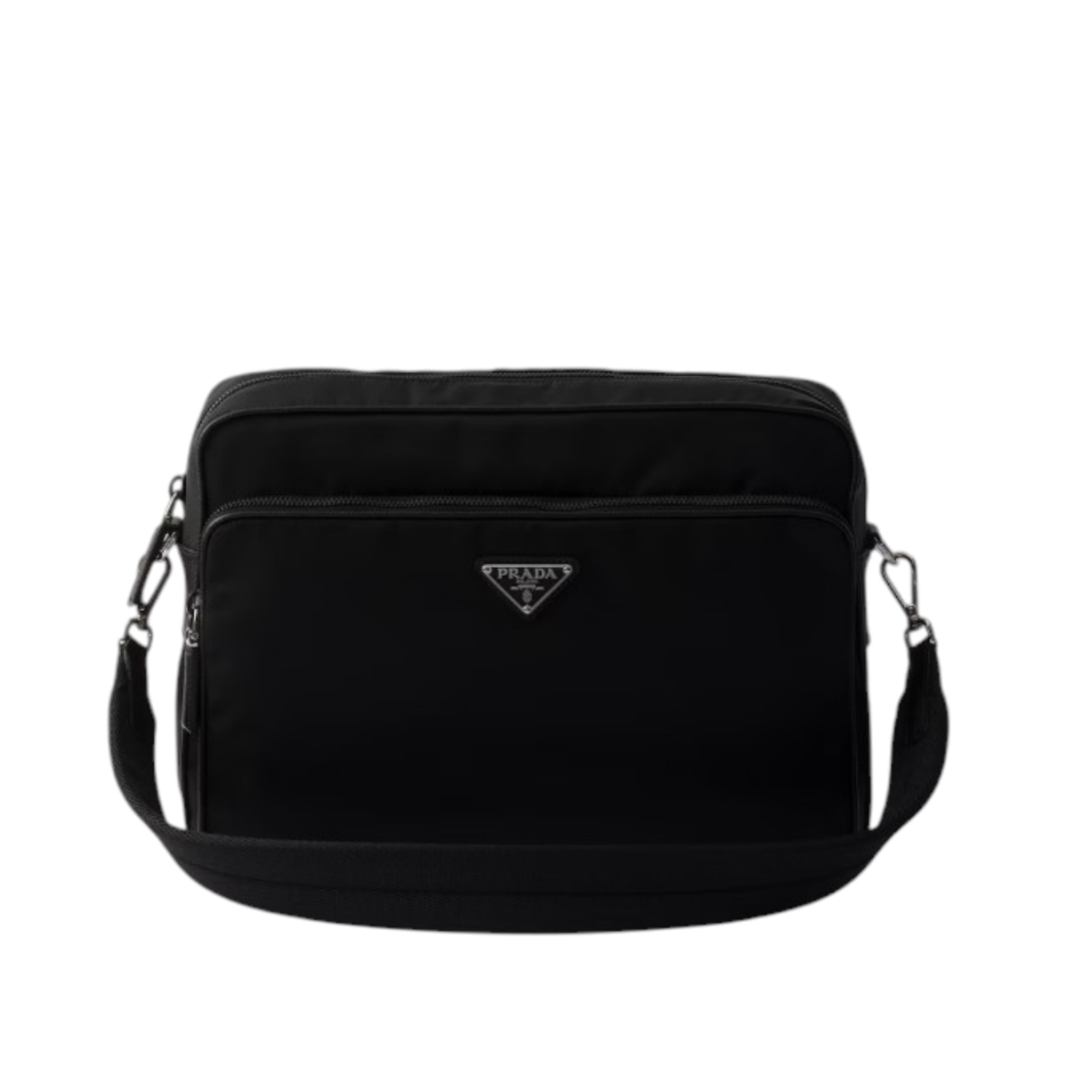 Prada Black Nylon Crossbody Bag.