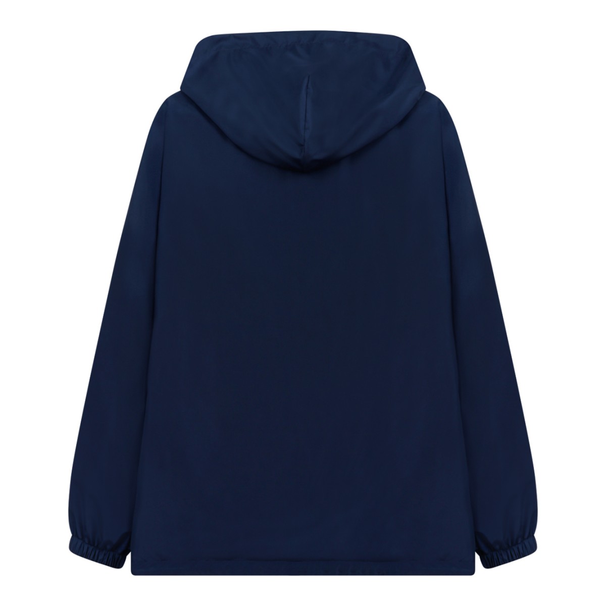 Dolce & Gabbana Blue Logo Hooded Jacket.