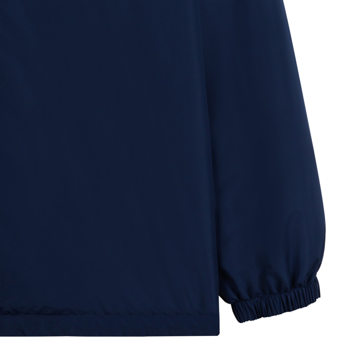 Dolce & Gabbana Blue Logo Hooded Jacket.