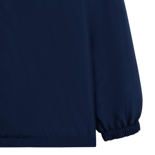 Dolce & Gabbana Blue Logo Hooded Jacket.