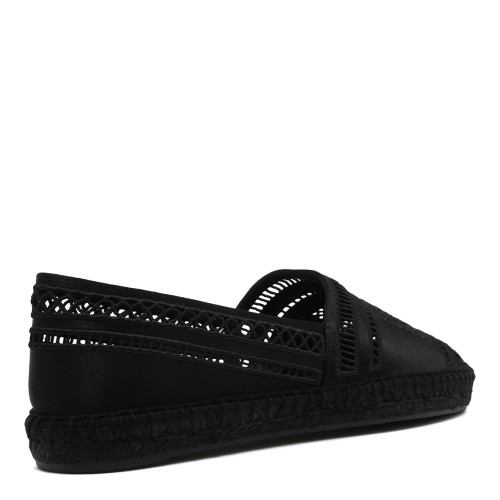 Tory Burch Black Leather Loafers.
