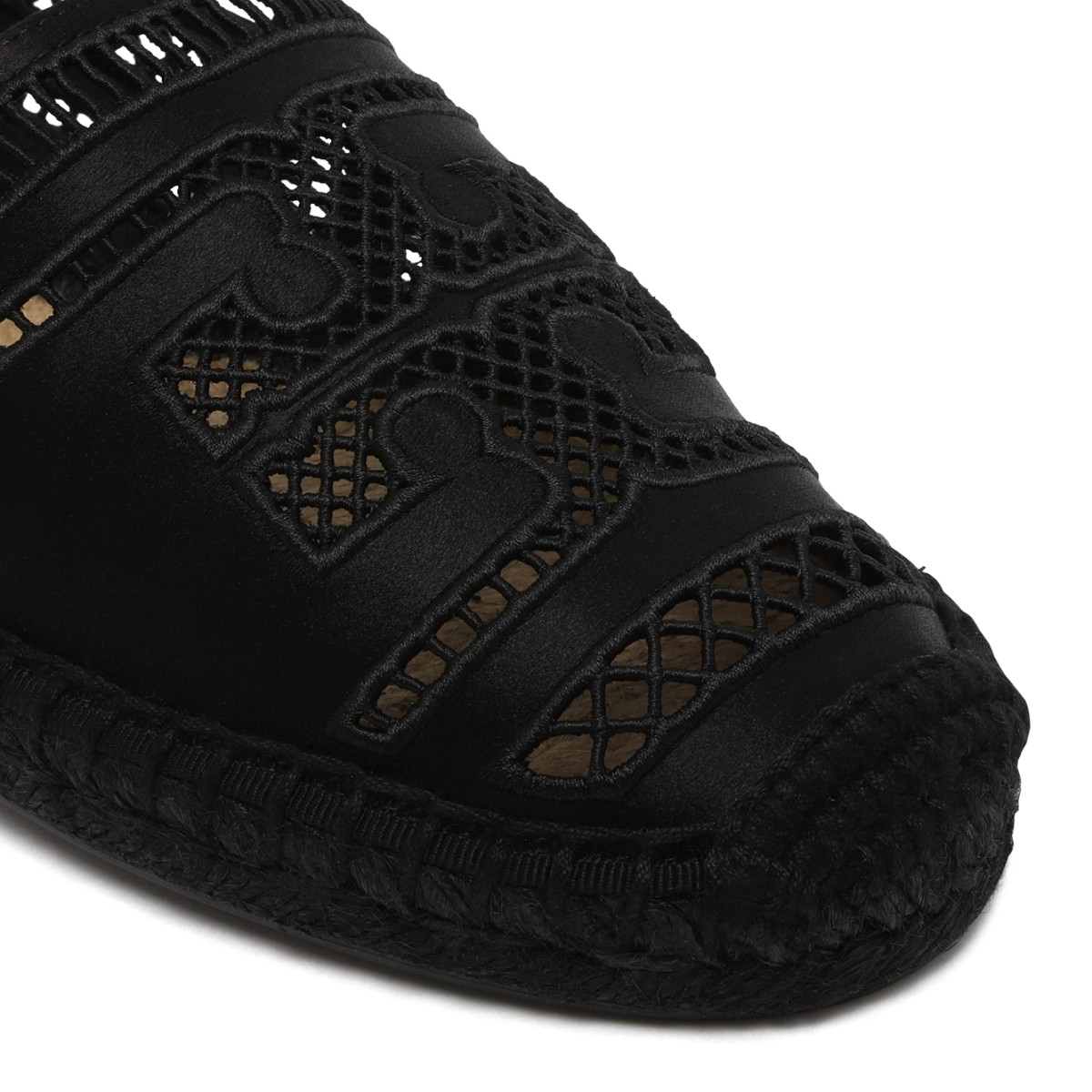 Tory Burch Black Leather Loafers.