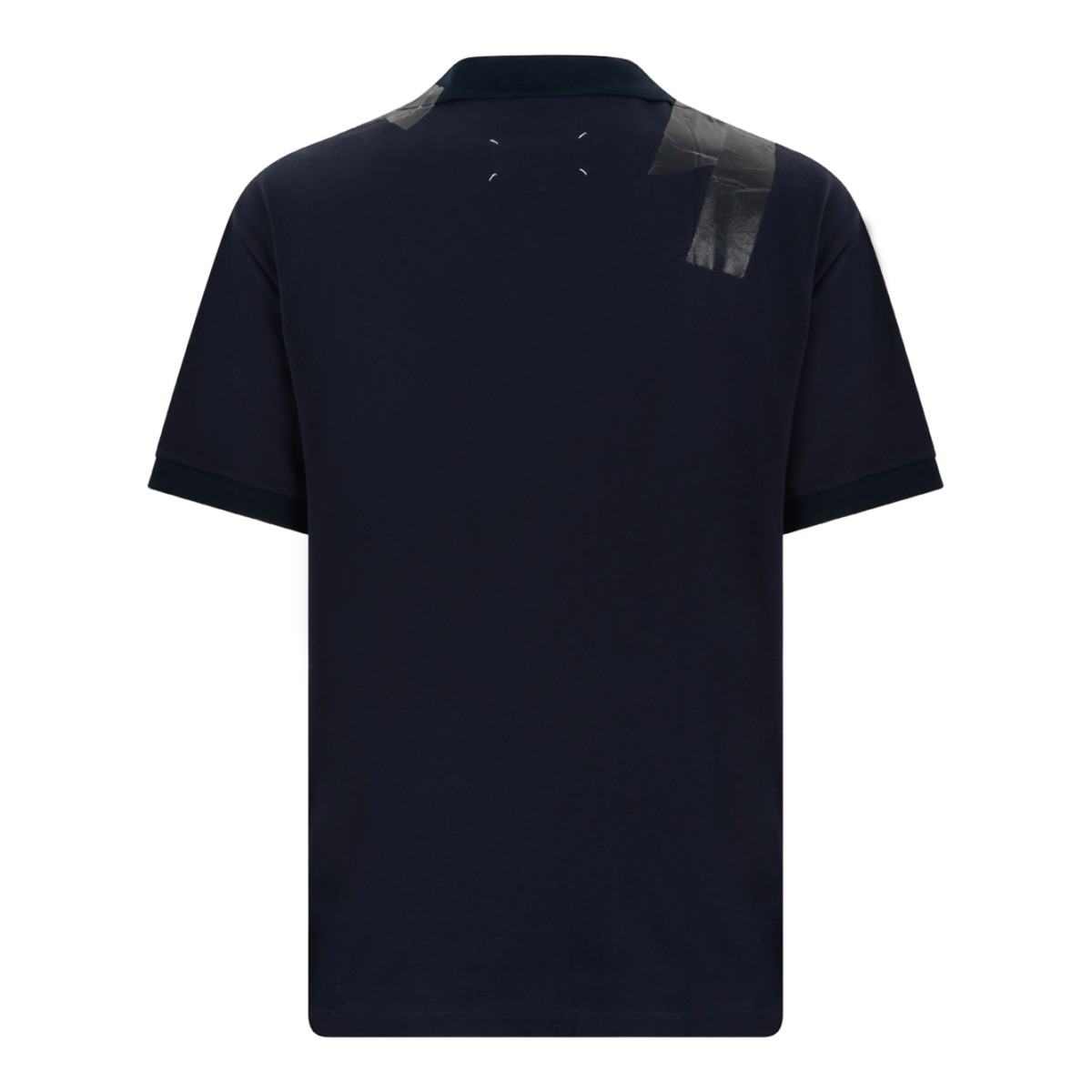 Maison Margiela Navy Graphic-Detail T-Shirt.