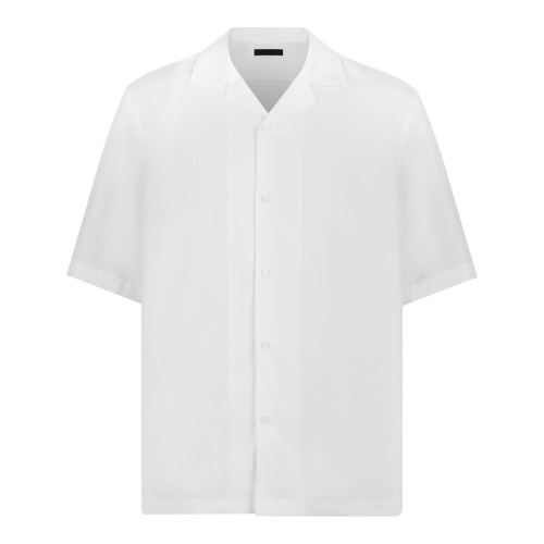 BOSS x David Beckham White Short-Sleeve Shirt.