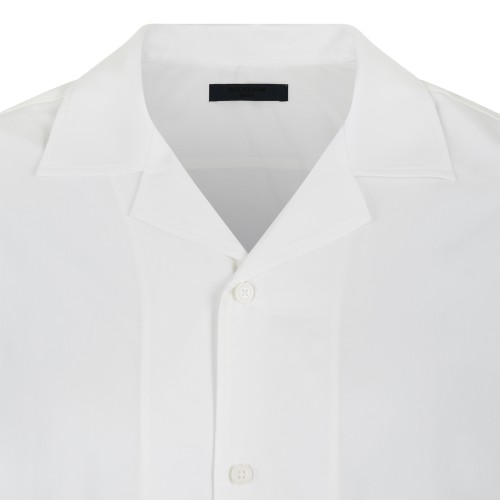 BOSS x David Beckham White Short-Sleeve Shirt.