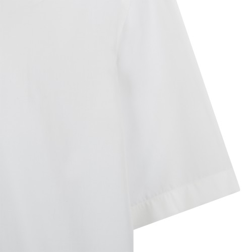 BOSS x David Beckham White Short-Sleeve Shirt.