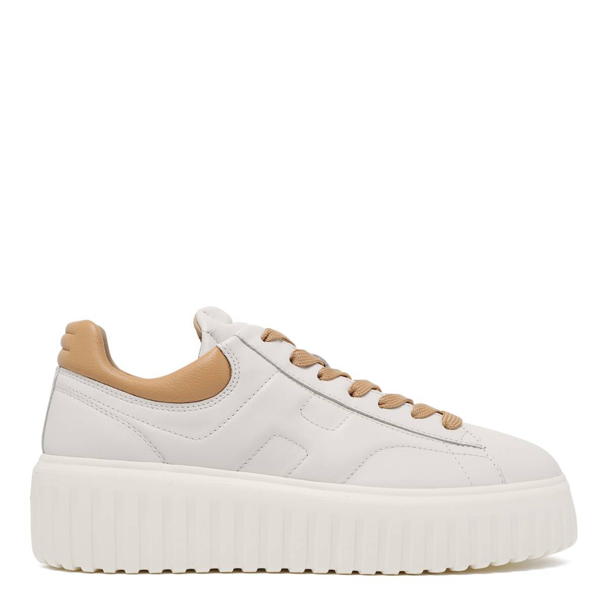 Hogan White Platform Sneakers. 