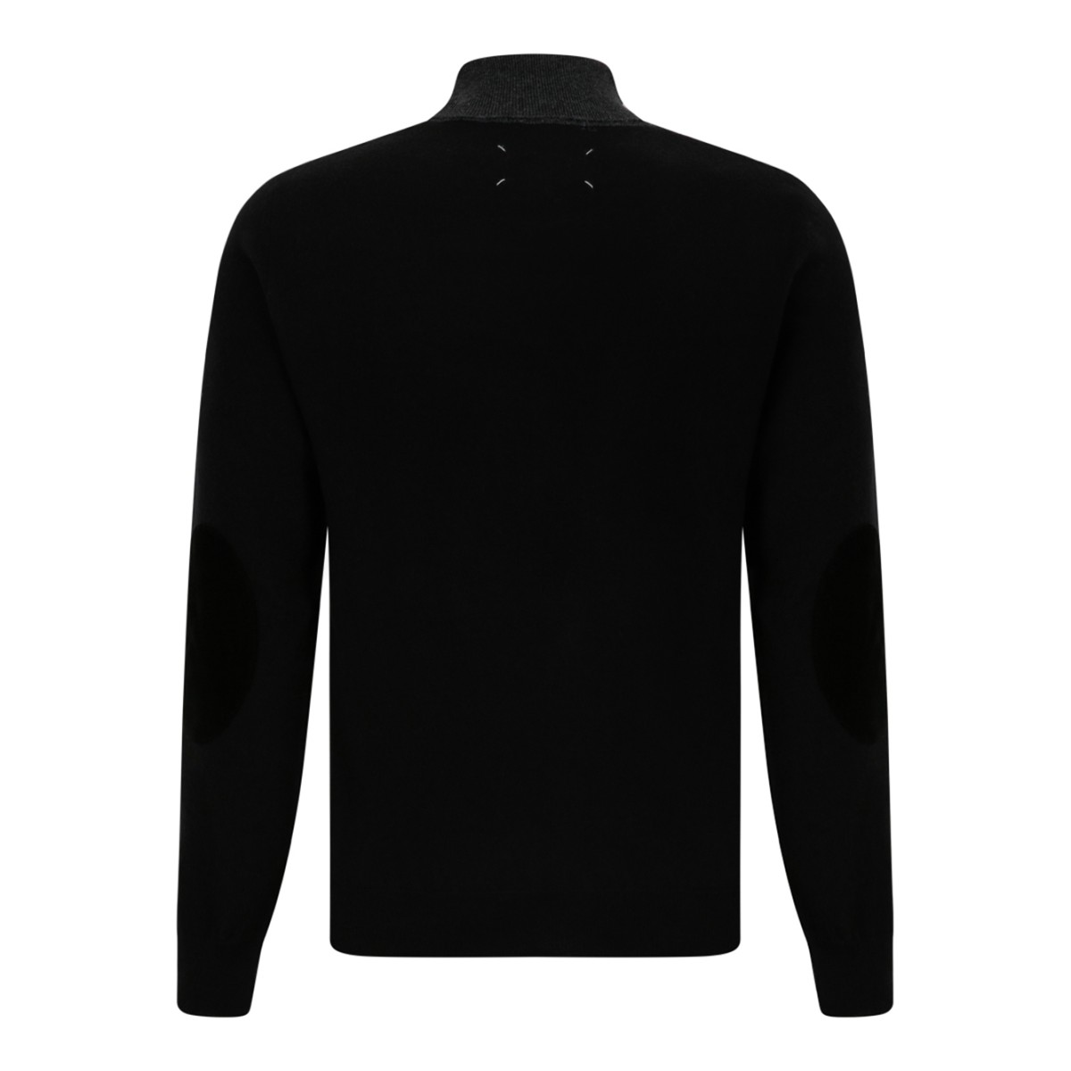 Maison Margiela Black and Charcoal Turtleneck Sweater. 