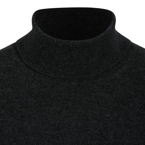 Maison Margiela Black and Charcoal Turtleneck Sweater. 