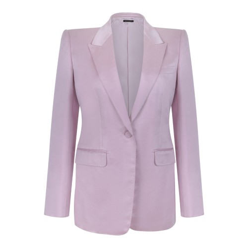 Tom Ford Lilac Satin Blazer.