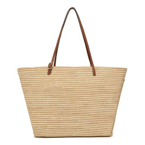 Tory Burch Natural Woven Tote Bag. 2