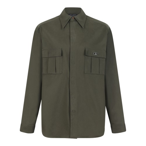 Dolce & Gabbana Khaki Utility Overshirt. 