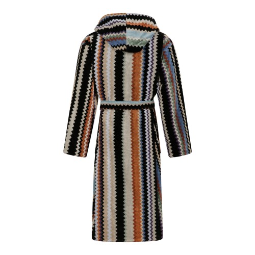 Missoni Multicolor Zigzag Hooded Bathrobe.