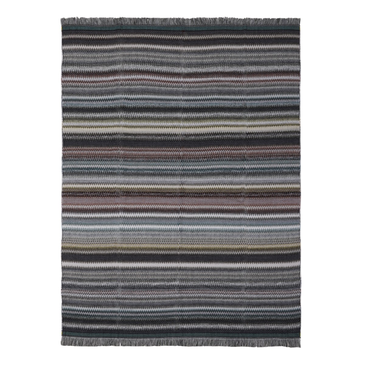 Missoni Multicolor Striped Throw Blanket.