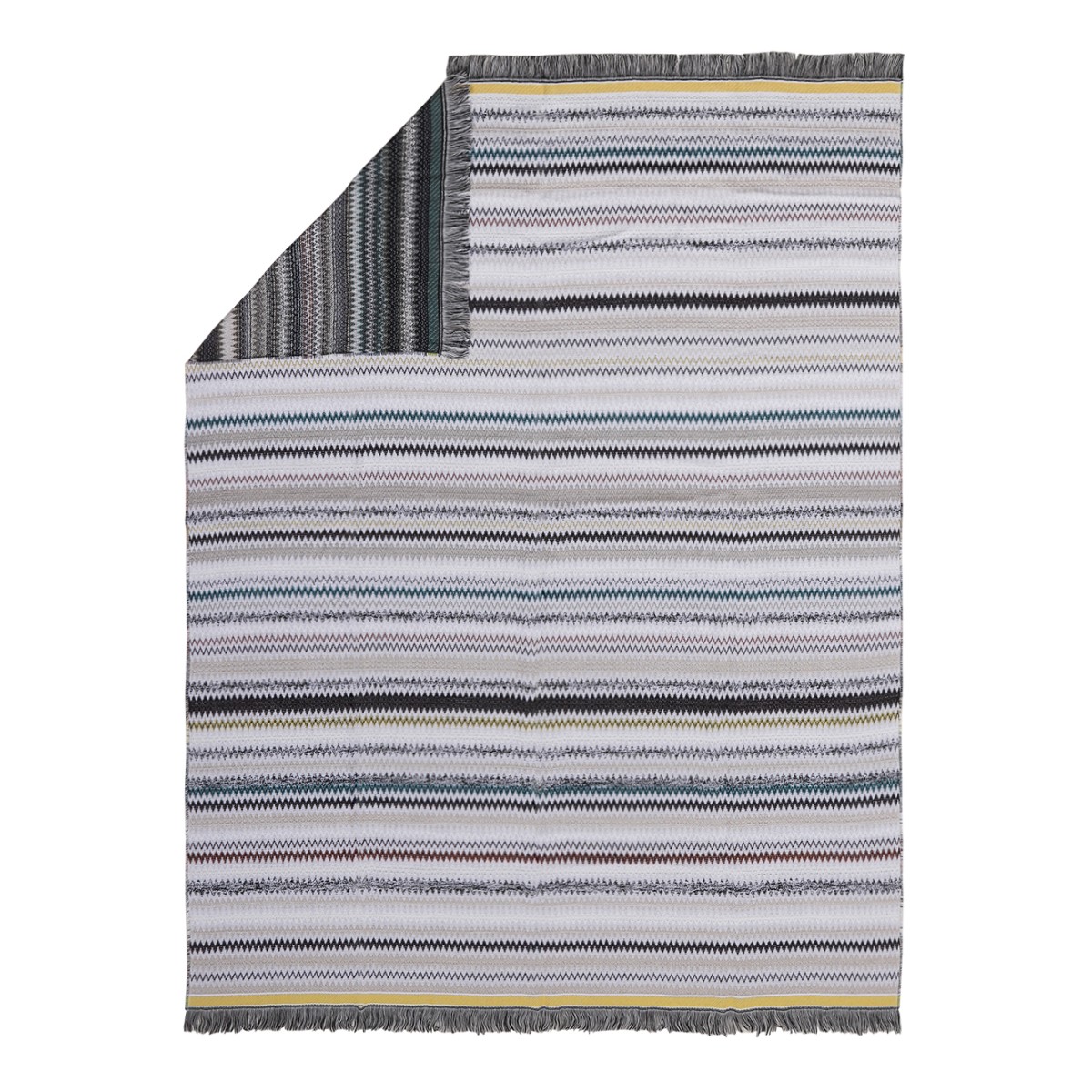 Missoni Multicolor Striped Throw Blanket.
