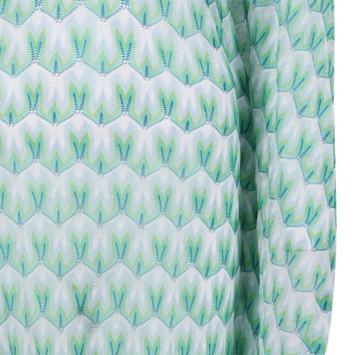 Missoni Green and White Patterned Kaftan Dress.