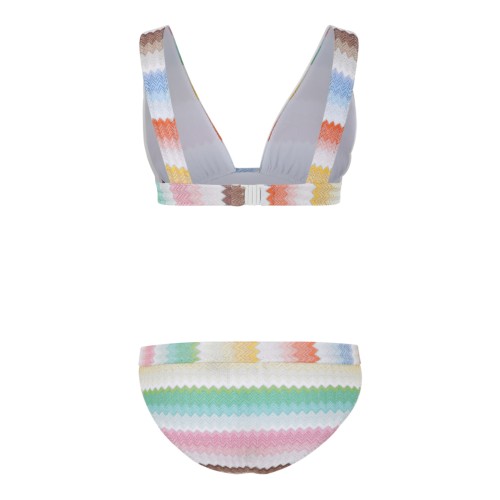 Missoni Multicolor Zigzag Knit Bikini Set. 2