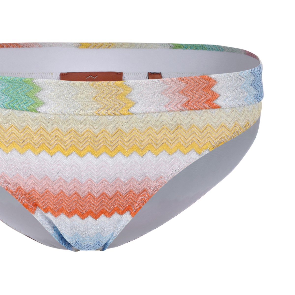 Missoni Multicolor Zigzag Knit Bikini Set.