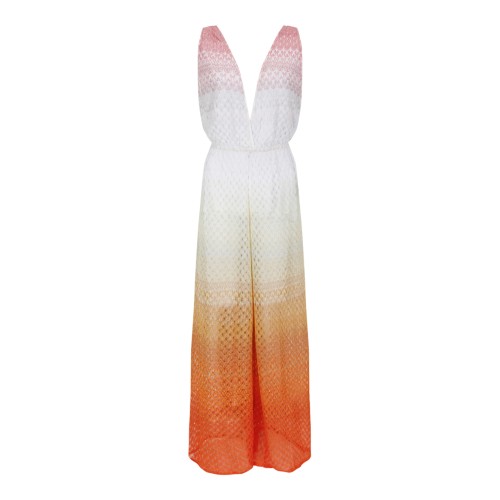 Missoni Multicolor Gradient Knit Maxi Dress.