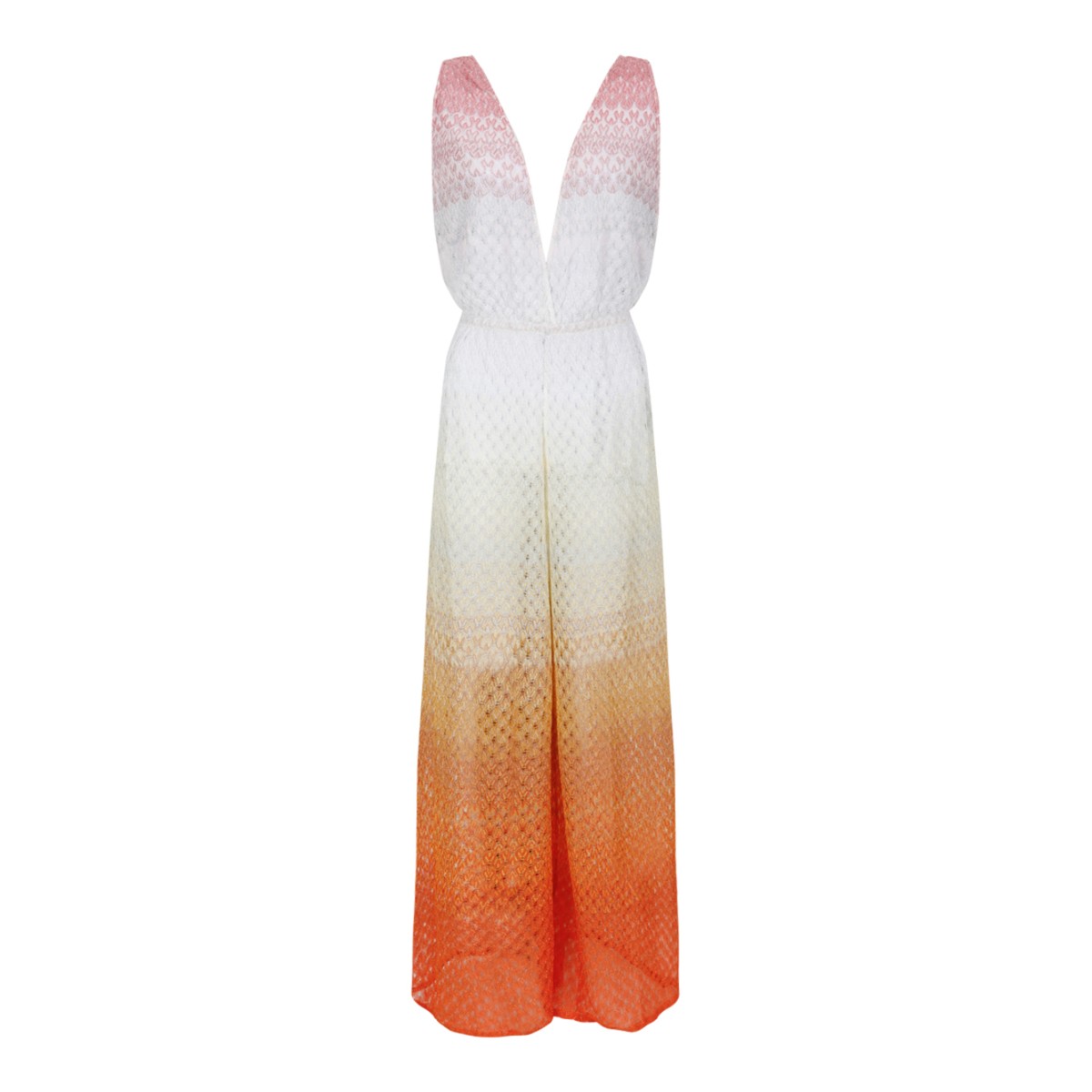 Missoni Multicolor Gradient Knit Maxi Dress.