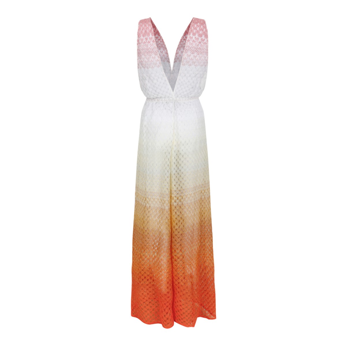 Missoni Multicolor Gradient Knit Maxi Dress.