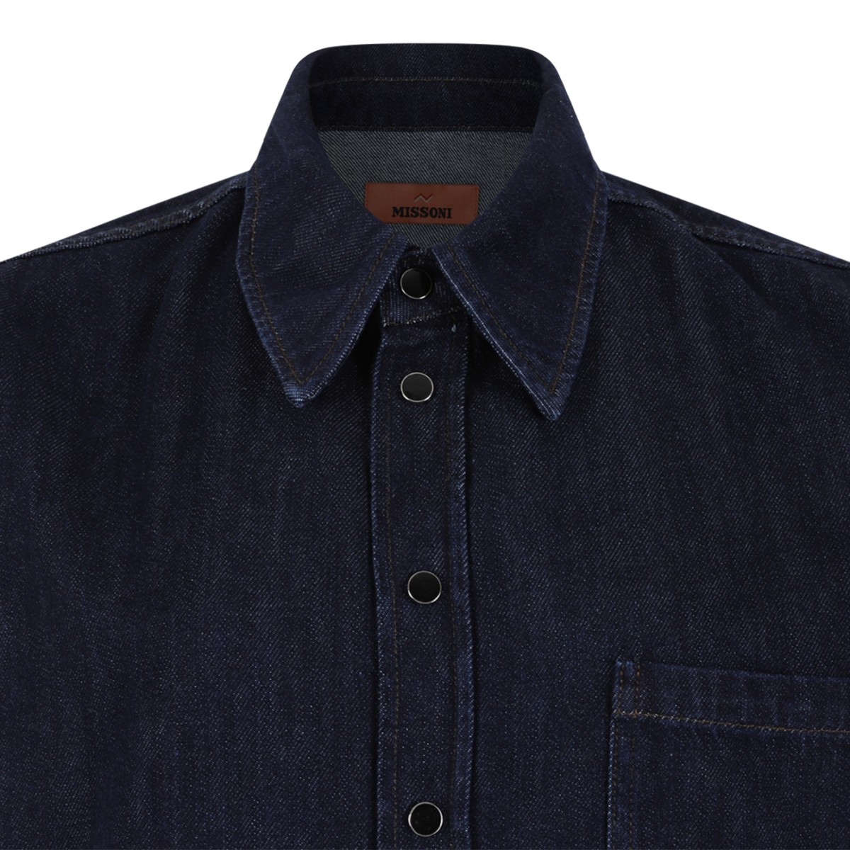 Missoni Dark Blue Denim Overshirt.