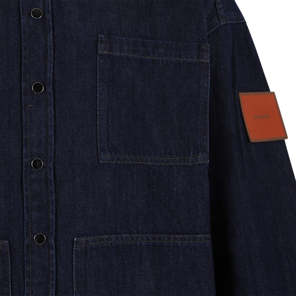 Missoni Dark Blue Denim Overshirt.