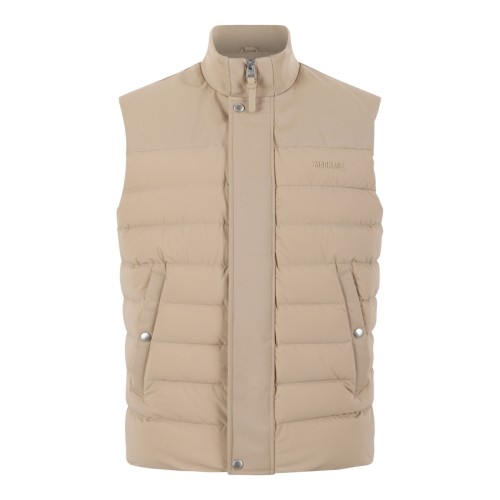 Mackage Beige Quilted Down Vest.