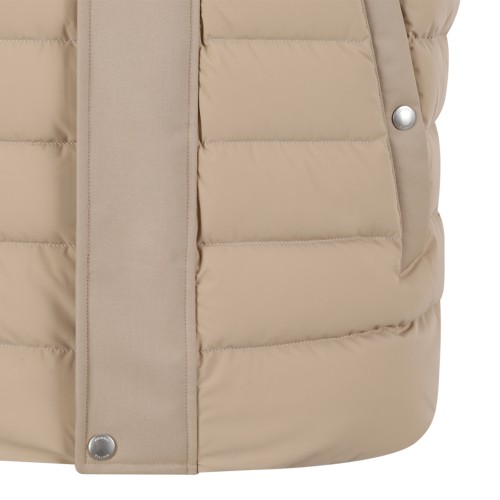 Mackage Beige Quilted Down Vest.