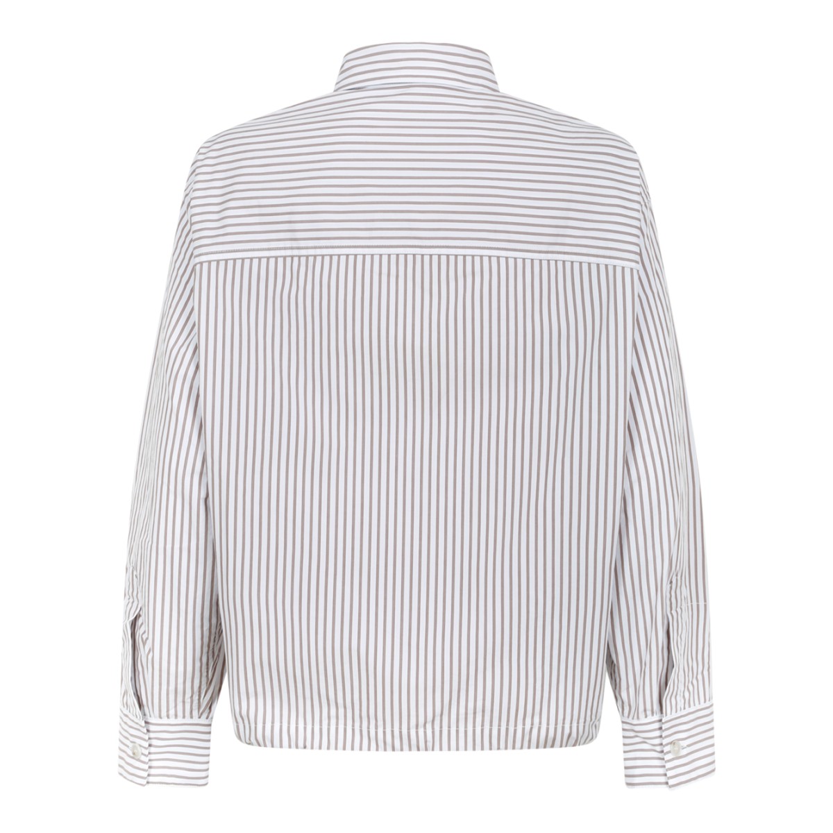 Nine In The Morning White and Grey Striped Shirt.