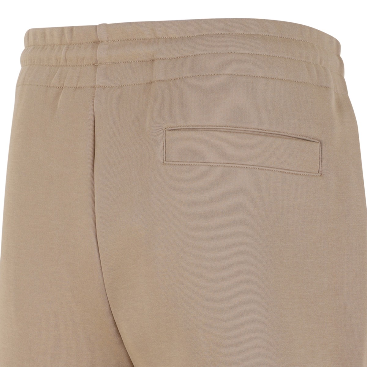 Mackage Beige Cotton Sweat Shorts with Utility Pocket.