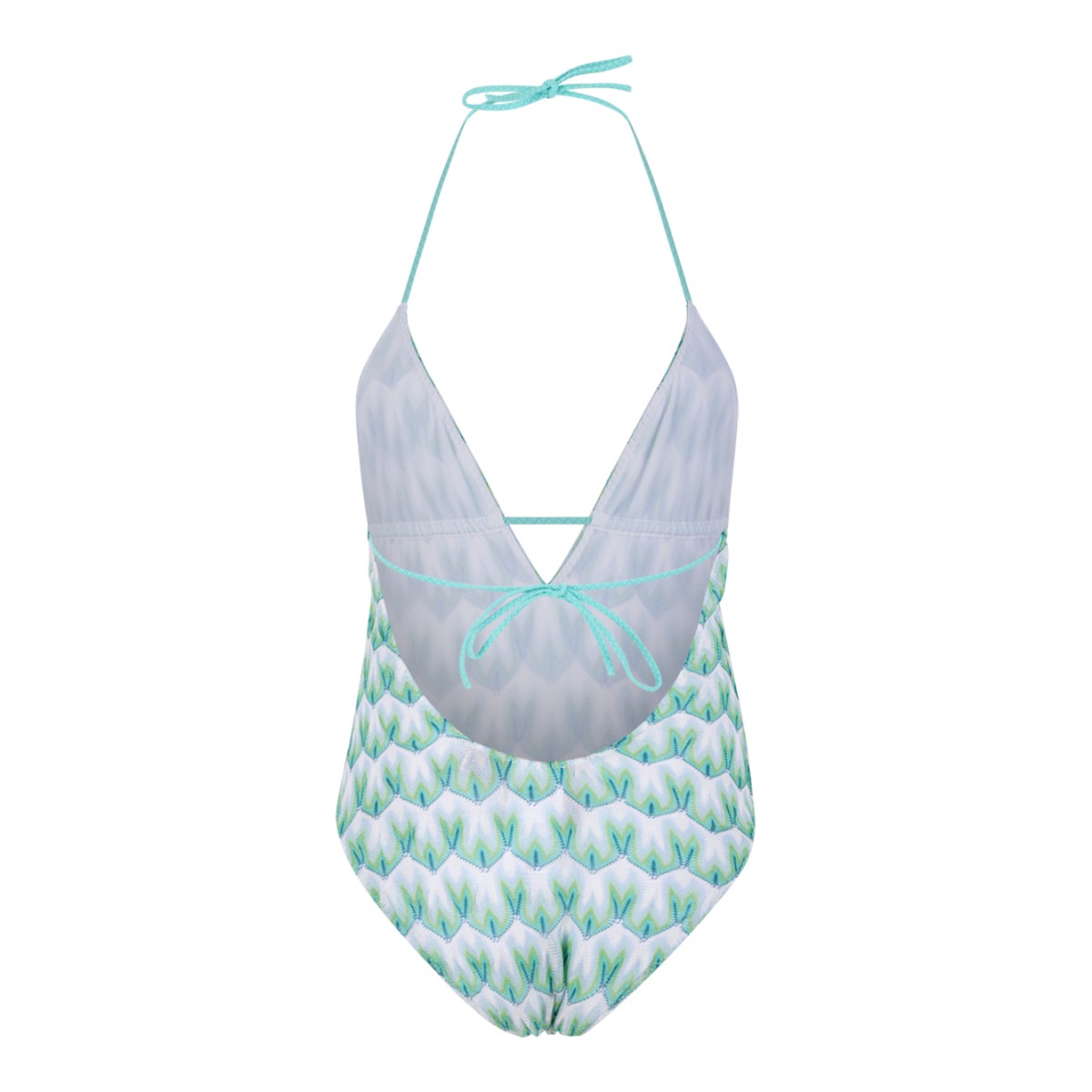 Missoni Multicolor Zigzag Knit Bikini Set.