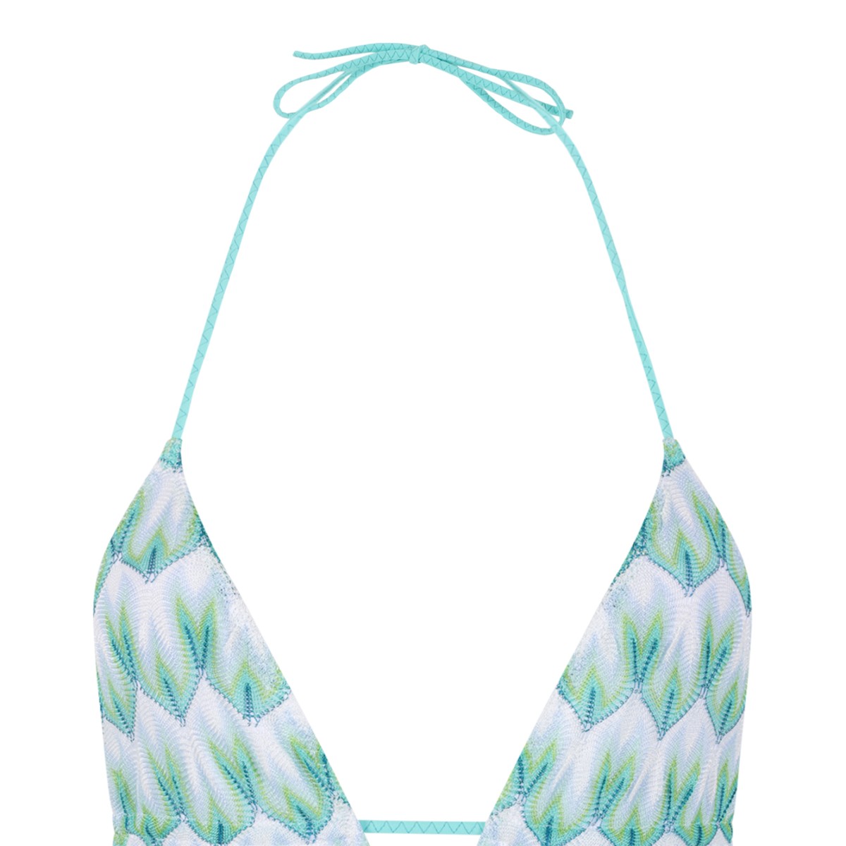 Missoni Multicolor Zigzag Knit Bikini Set.
