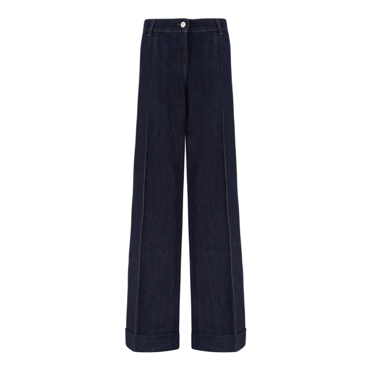 Missoni Dark Blue Wide-Leg Denim Trousers.