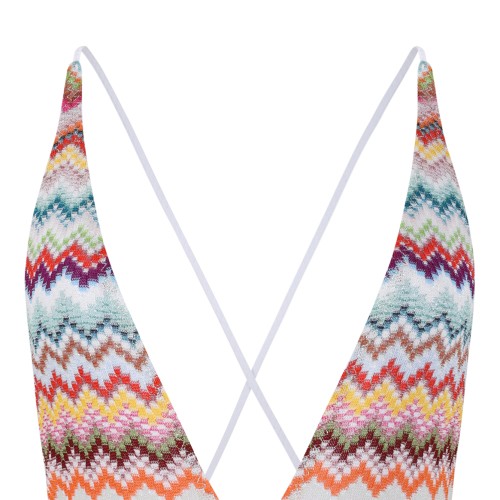Missoni Multicolor Zigzag One-Piece Swimsuit.