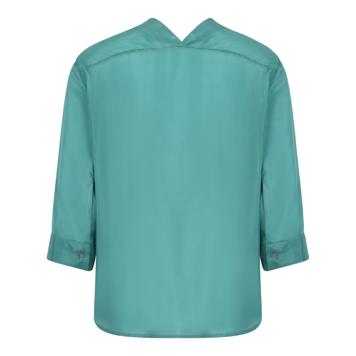 Merci Turquoise Sheer Blouse.