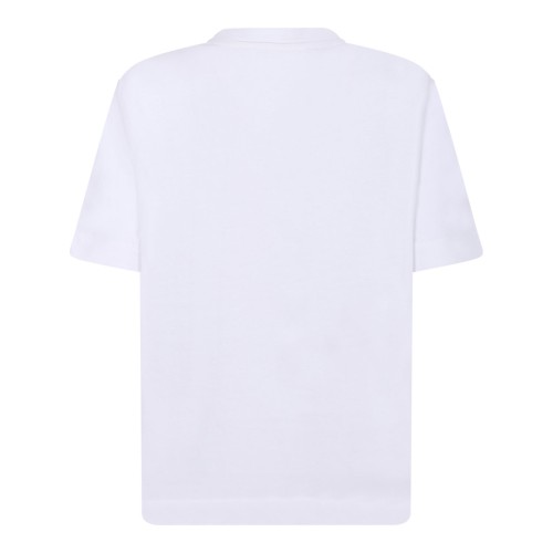 Selected White Cotton Crew Neck T-Shirt.   2