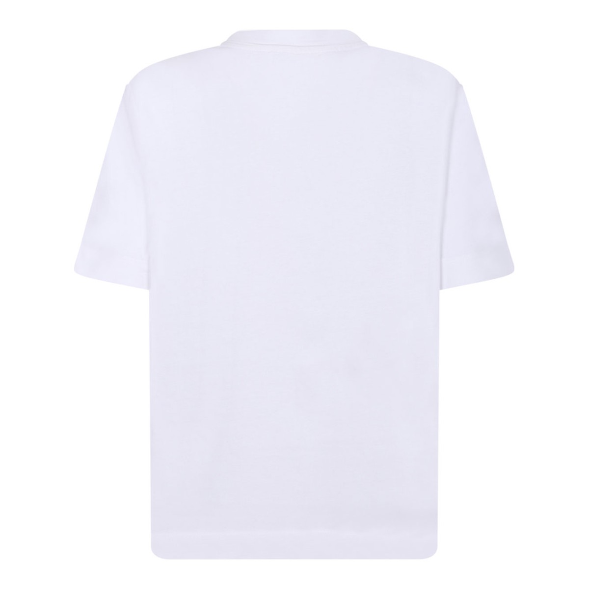 Selected White Cotton Crew Neck T-Shirt.  
