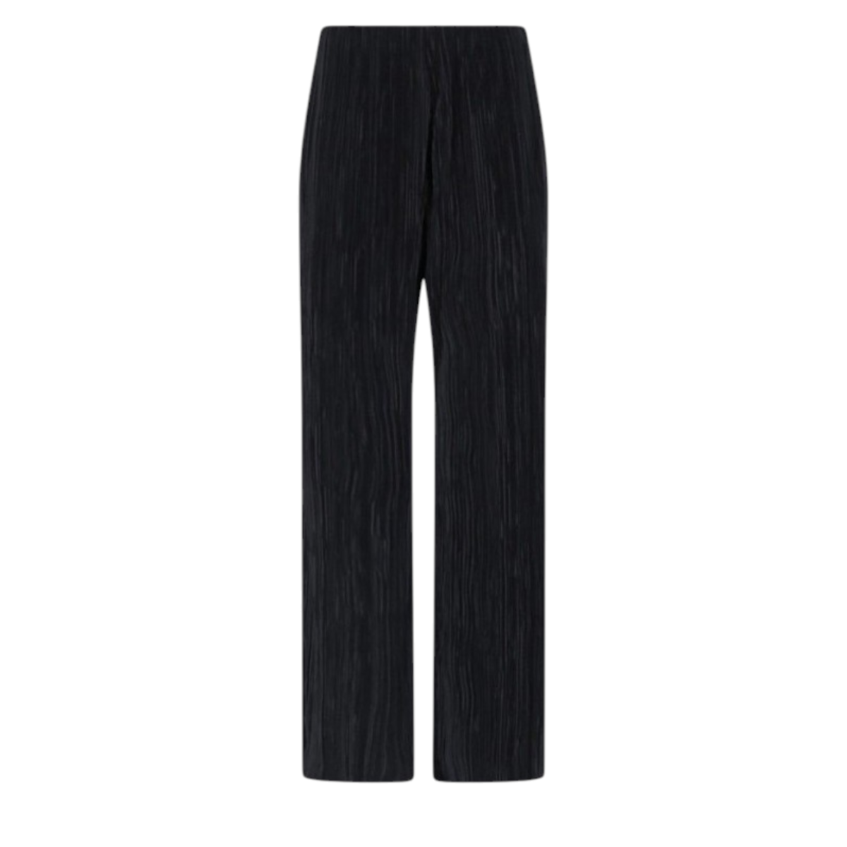 Calvin Klein Black Pleated Wide-Leg Trousers.  