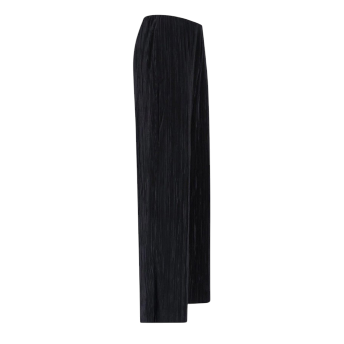Calvin Klein Black Pleated Wide-Leg Trousers.  