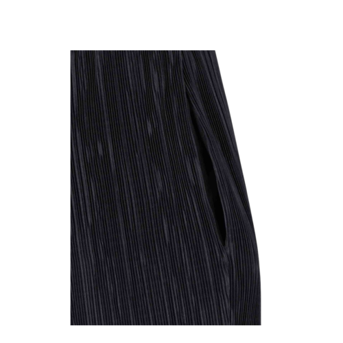 Calvin Klein Black Pleated Wide-Leg Trousers.  