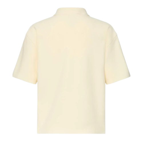 Calvin Klein Cream Zip-Neck Polo Shirt.  2